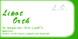 lipot orth business card